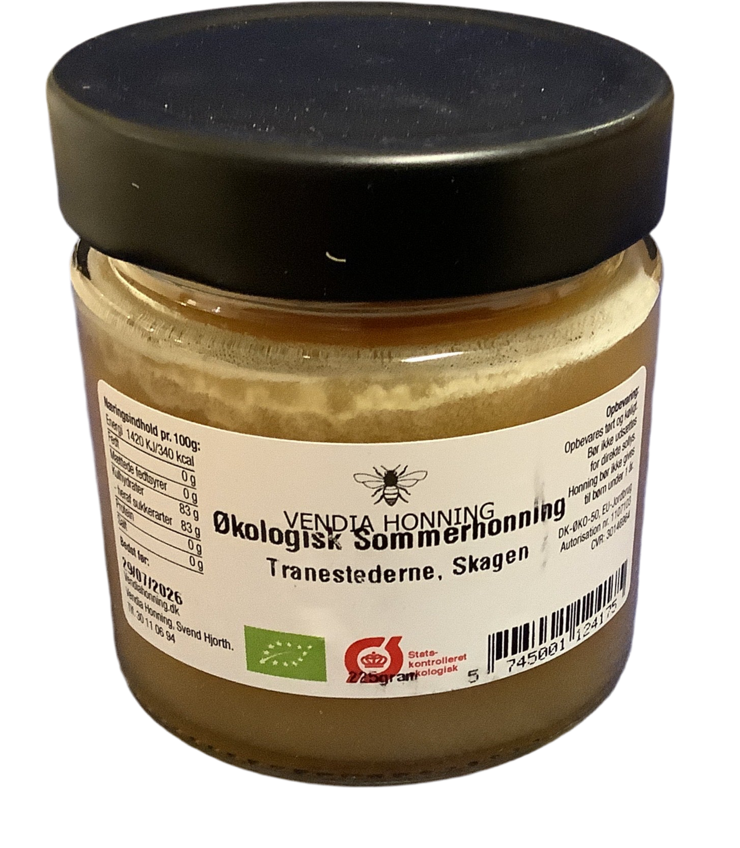 Økologisk Sommerhonning Tranestederne 225g